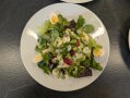 Spargelsalat grün-weiß mit Honig-Senf-Vinaigrette