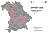 Gebietskulisse der Nitrat belasteten Gebiete 2022 